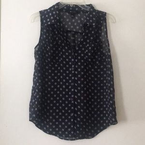 🆕LISTING: AB STUDIO POLKA DOT SEMI-SHEER TANK